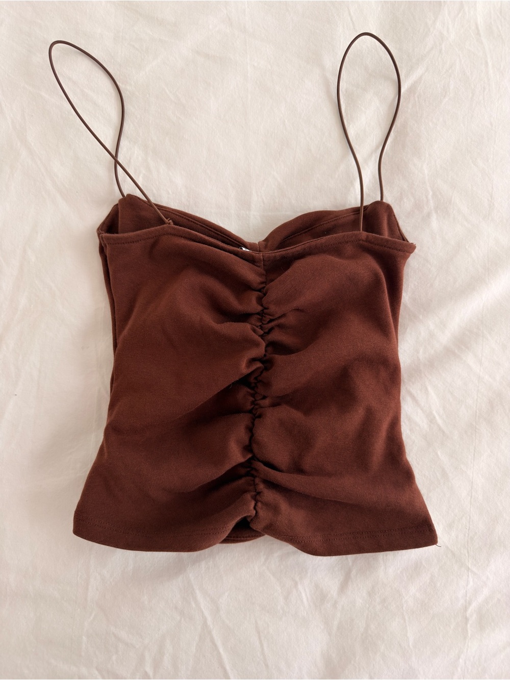 ZARA Ruched Crop Top - Picture 2 of 3
